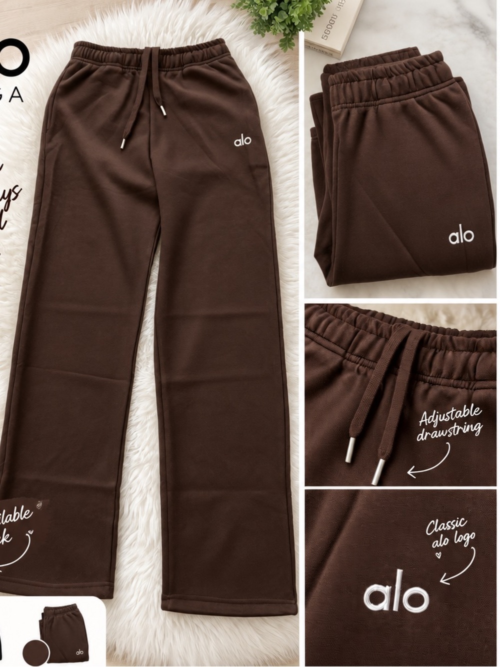 NEW Alo Accolade Straight Leg Sweatpant- Small
